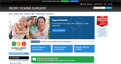 Desktop Screenshot of derrydownsurgery.co.uk