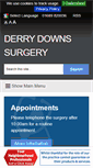 Mobile Screenshot of derrydownsurgery.co.uk